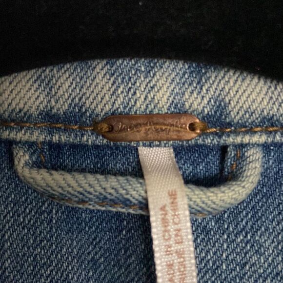 Free people jeans jacket size XS oversized impeccable paisley - Picture 17 of 17